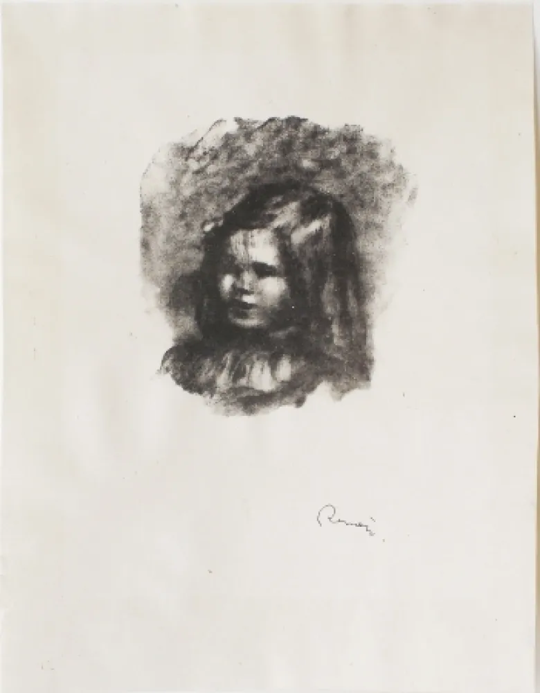 石版画 Renoir - Claude Renoir, tourné à gauche 