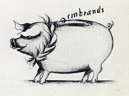 版画 Reuterswärd - Tirelire