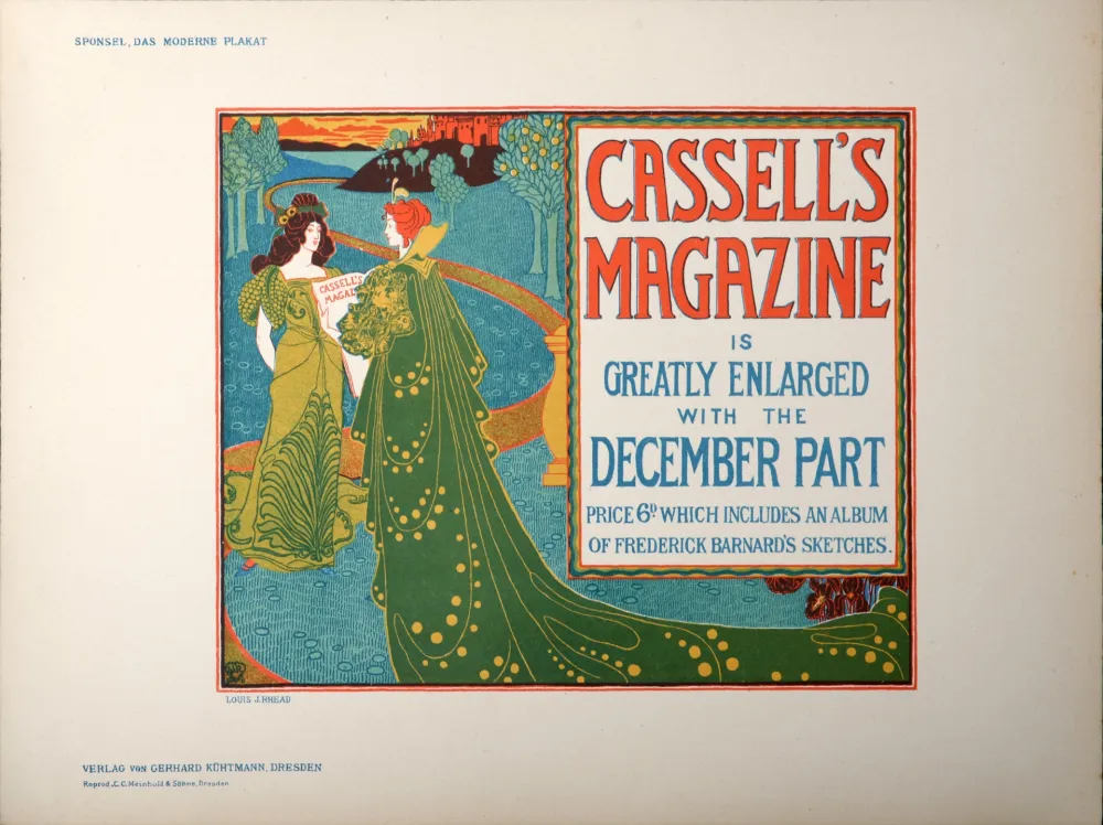 石版画 Rhead - Das Moderne Plakat : Cassel's Magazine, 1897 