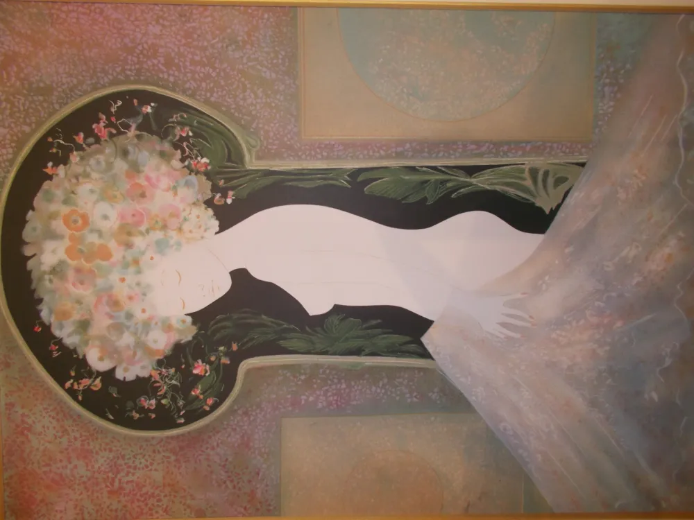 石版画 Ribes - La femme nue I