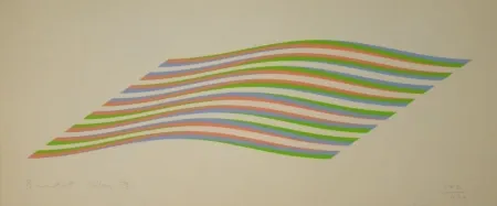 丝网印刷 Riley - Untitled (Waves)