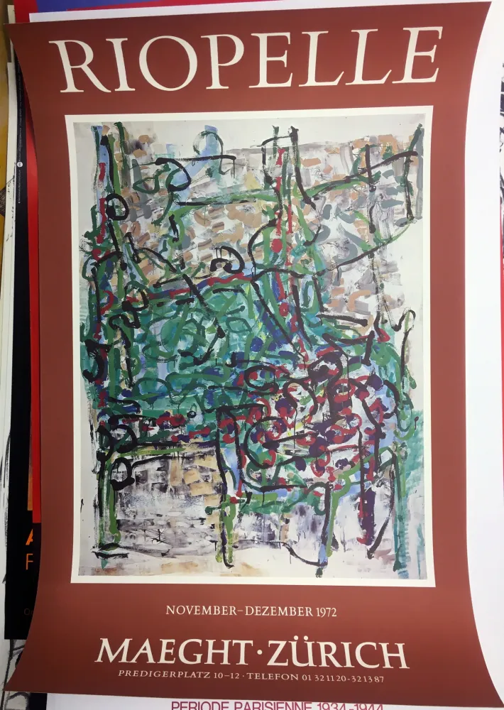 海报 Riopelle - RIOPELLE 72 : Exposition à la Galerie Maeght à Zürich en 1972.