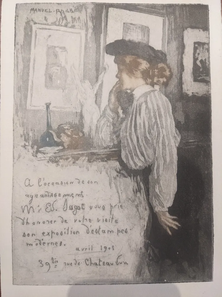 飞尘腐蚀法 Robbe - Untitled (Invitation to an exhibition)