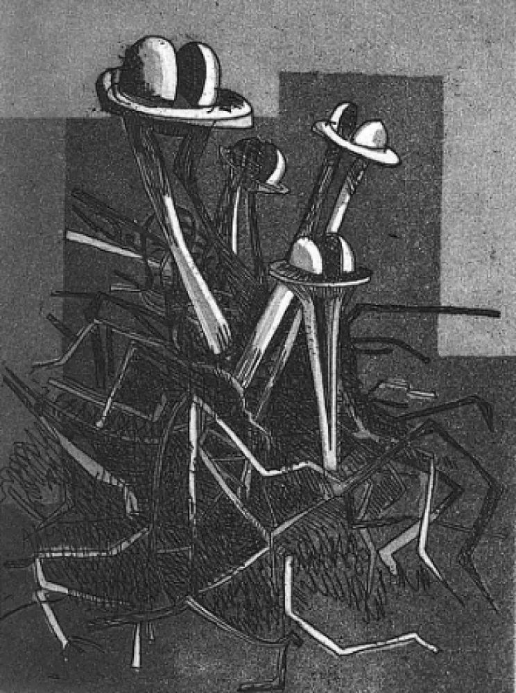 版画 Roccamonte - I fiori del deserto