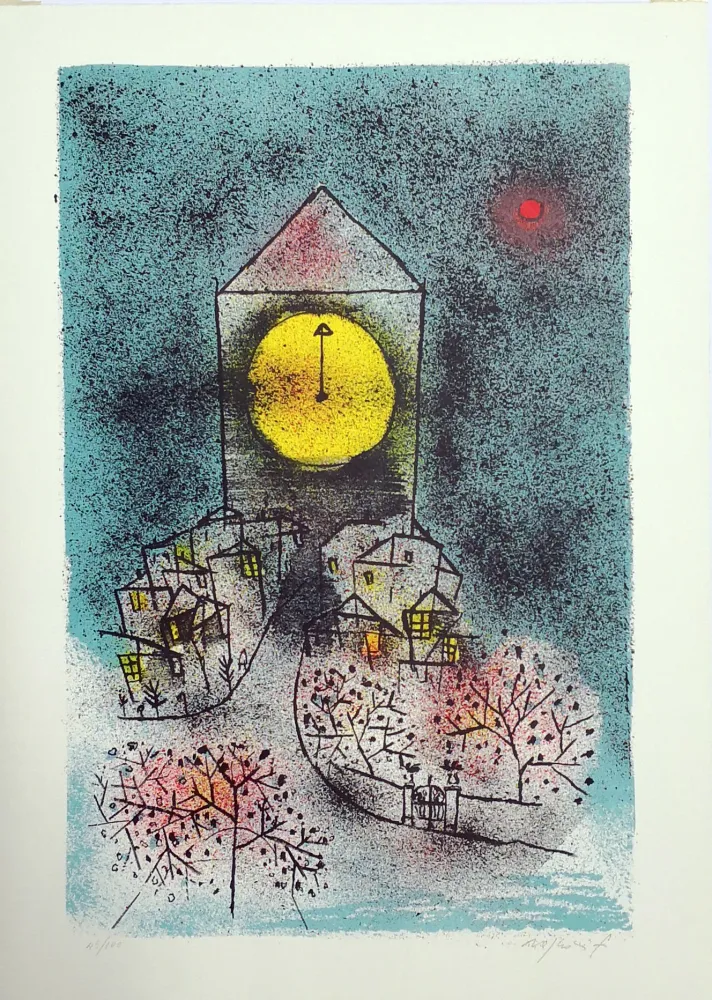 石版画 Rognoni - Notturno