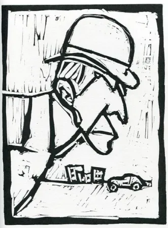 油毡版画 Rognoni - Senza titolo