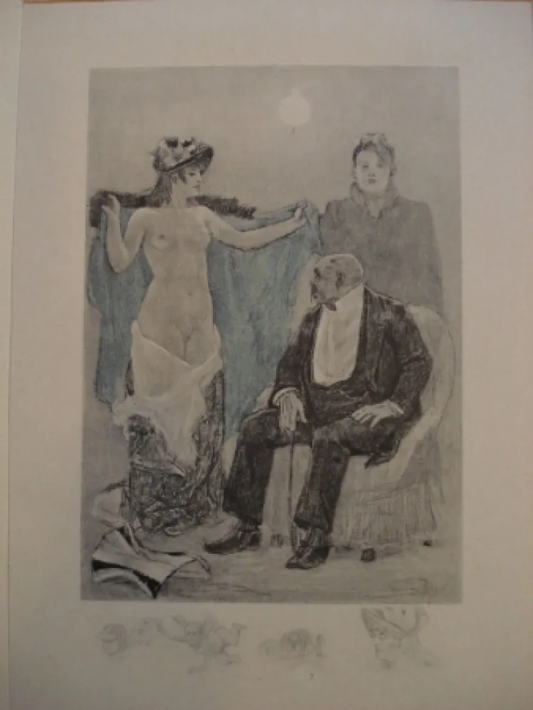 蚀刻版画 Rops - Das erotische Werk. 