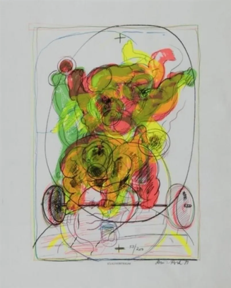 石版画 Roth - SELBSTHEBETRAUM