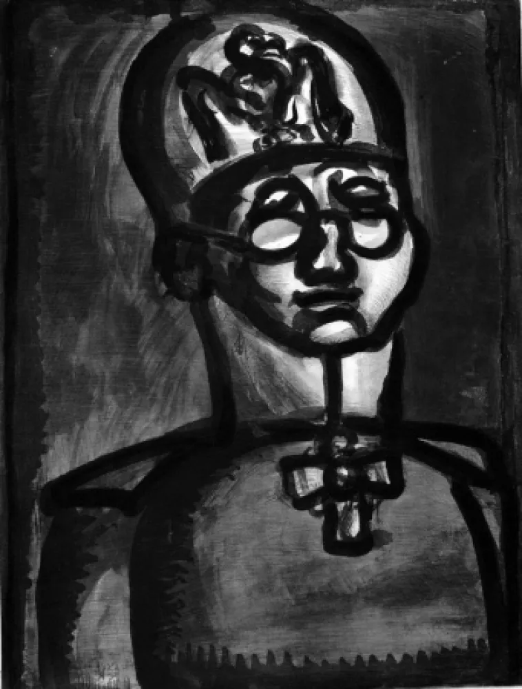 飞尘腐蚀法 Rouault - Loin du sourire de Reims