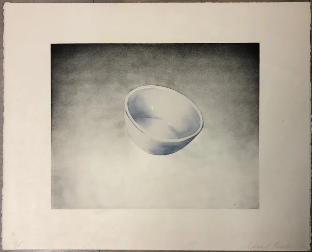 石版画 Ruscha - Bowl, from domestic tranquility series