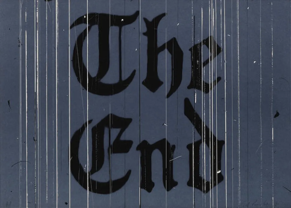 石版画 Ruscha - The End