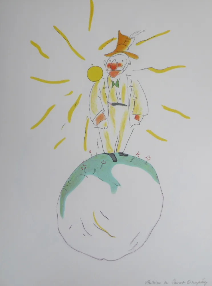 石版画 Saint-Exupéry - Le vaniteux