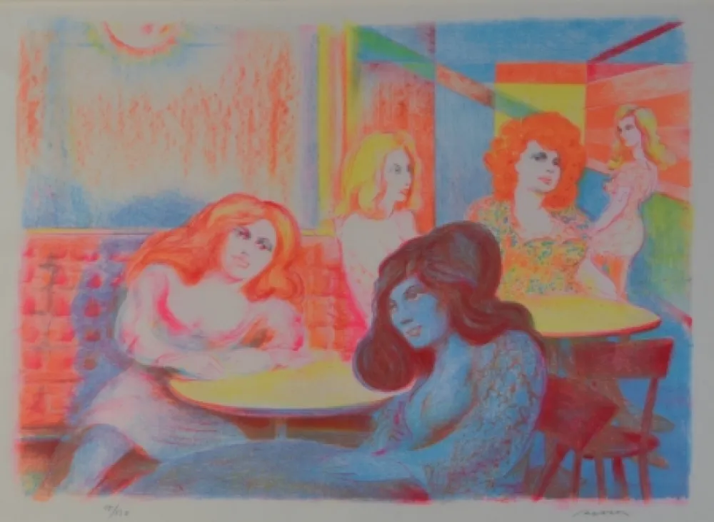 丝网印刷 Sassu - Senza titolo