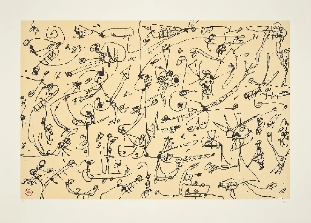 石版画 Saura - Abierta 3