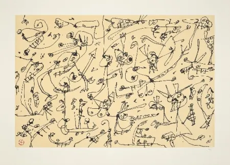 石版画 Saura - Abierta 3