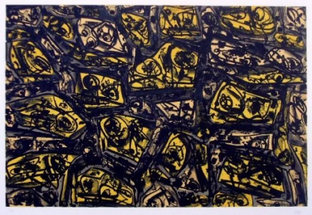 石版画 Saura - Antonio Saura