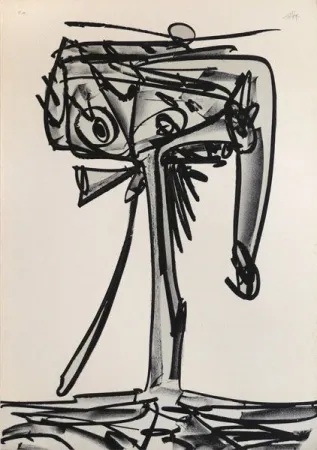 石版画 Saura - Antonio Saura