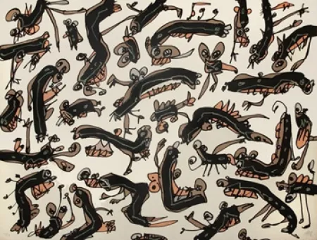 石版画 Saura - Antonio Saura