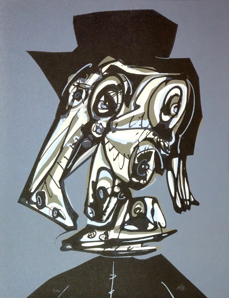 石版画 Saura - Dora Maar visitada V