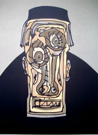 石版画 Saura - El Obispo