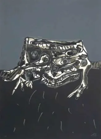 石版画 Saura - El Perro De Goya