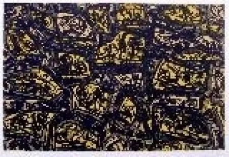 石版画 Saura - Kafka 4