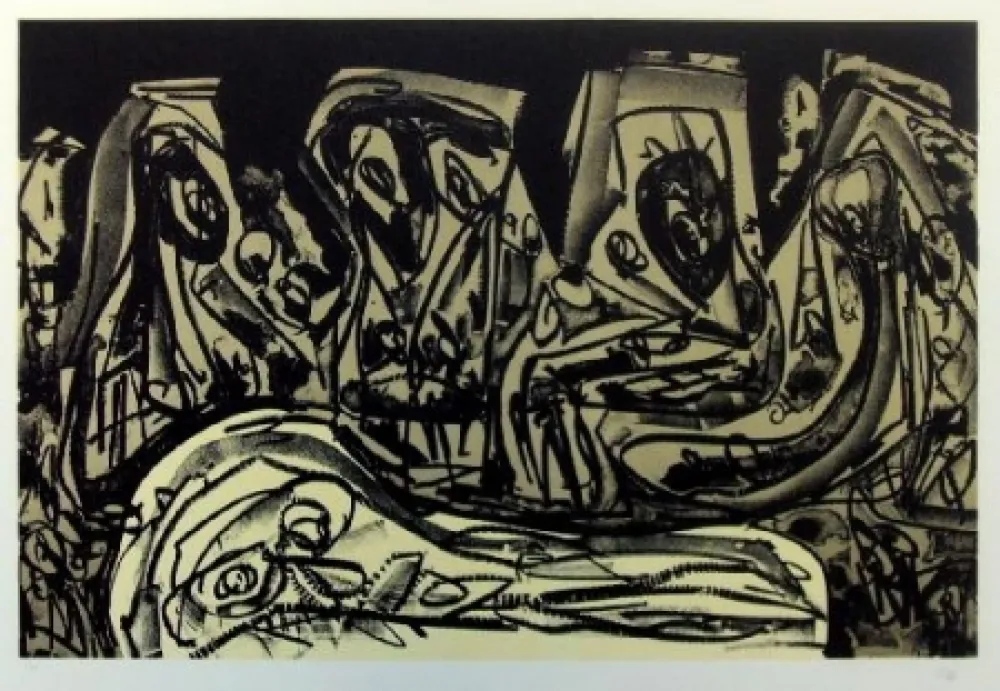 石版画 Saura - Kafka