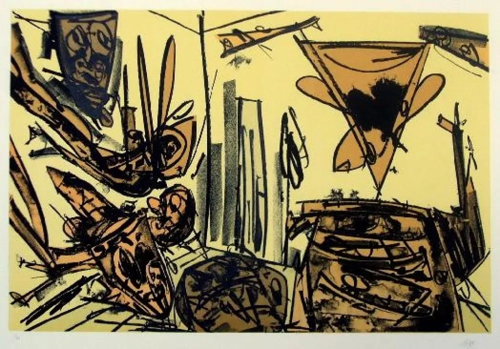 石版画 Saura - Kafka IV