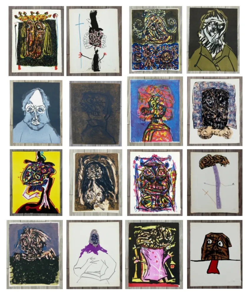 石版画 Saura - La Historia de España