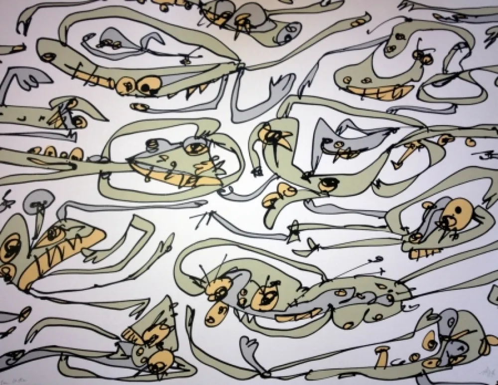 石版画 Saura - LA PARESSE