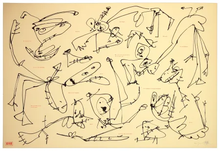 石版画 Saura - Les quatre saisons, Été