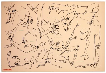 油毡版画 Saura - Les quatre saisons, Printemps