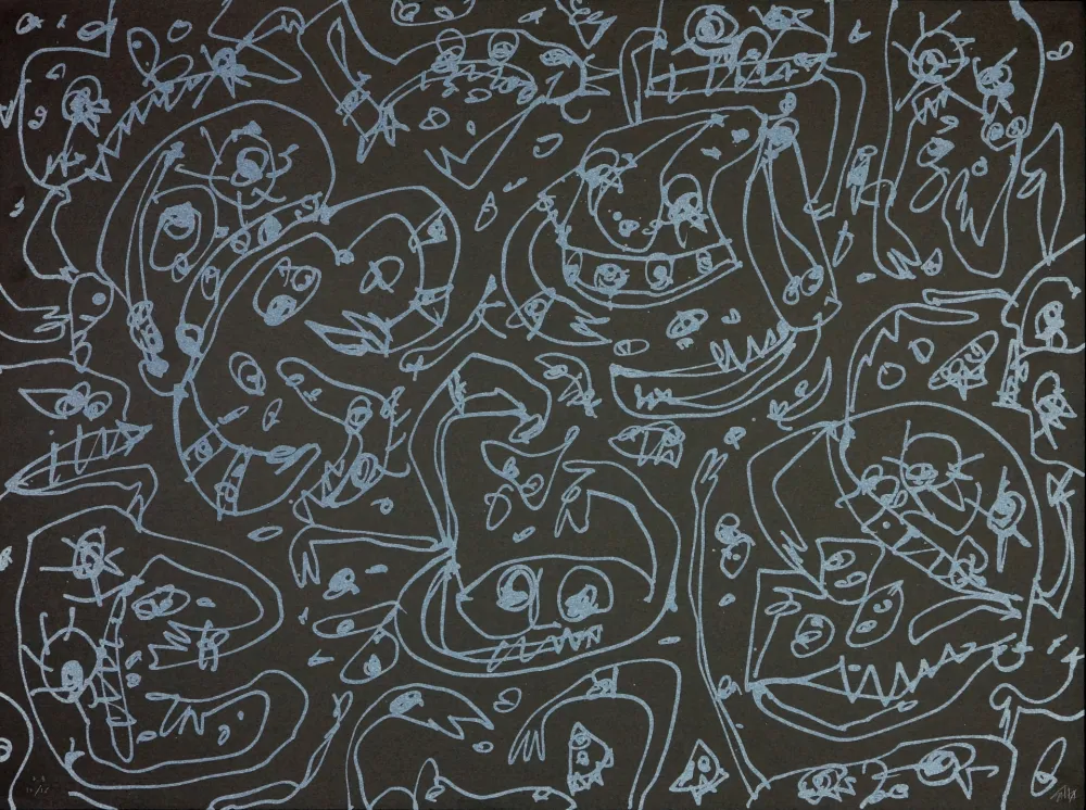 石版画 Saura - Les Sept pêchés capitaux