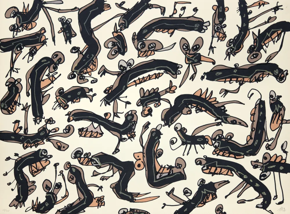 石版画 Saura - Péchés capitaux 2 L'envie