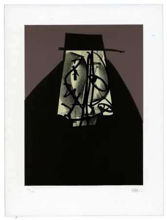 石版画 Saura - Portrait I