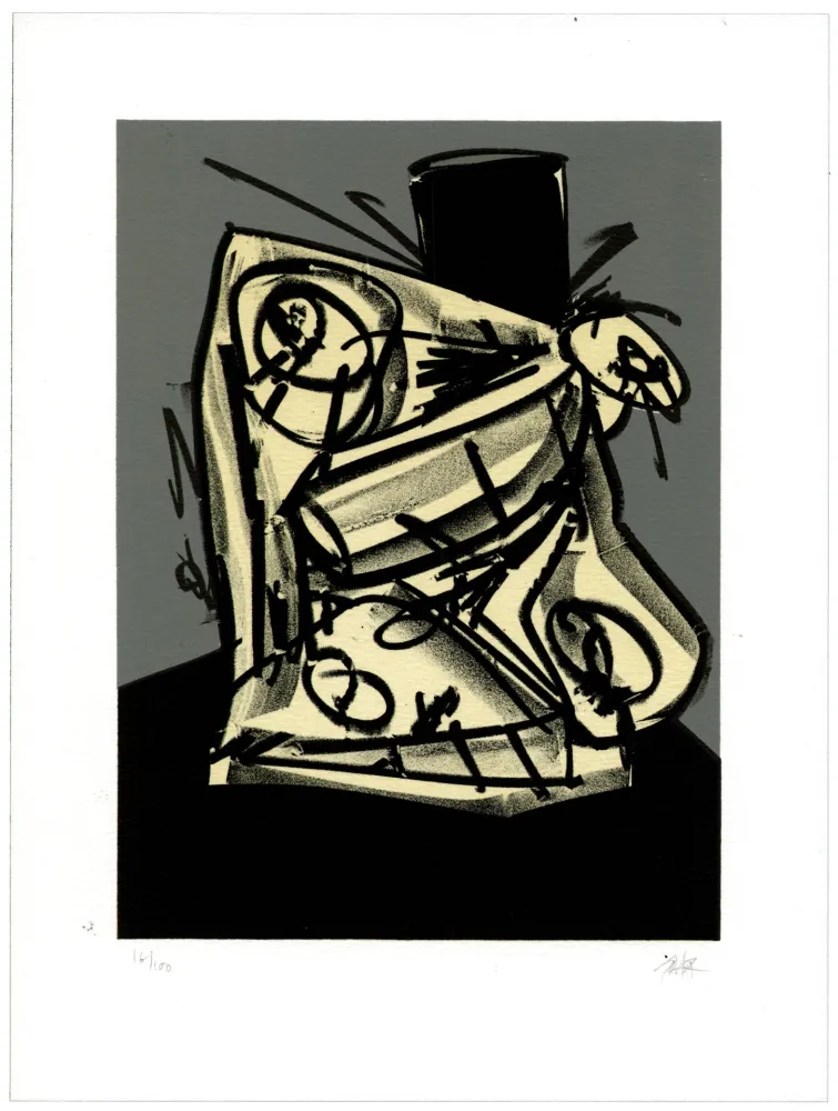 石版画 Saura - Portrait II