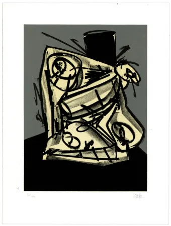 石版画 Saura - Portrait II