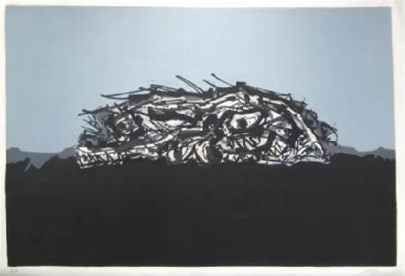 石版画 Saura - Portrait imaginaire de Goya