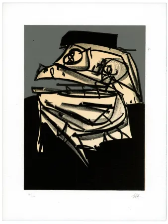 石版画 Saura - Portrait IX