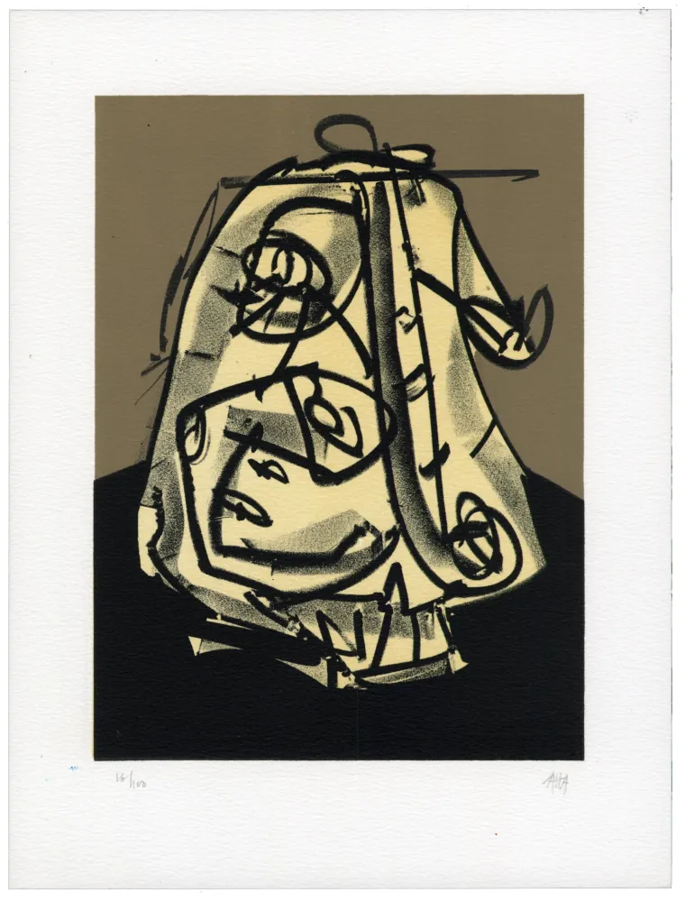 石版画 Saura - Portrait V