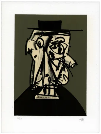 石版画 Saura - Portrait X