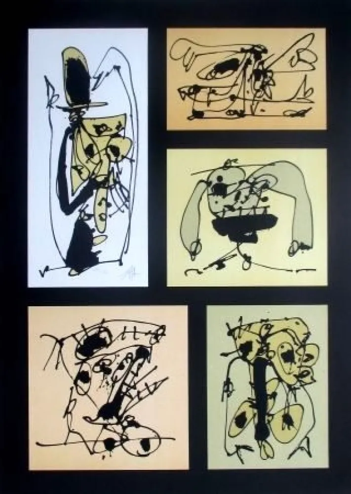 石版画 Saura - Sans Titre