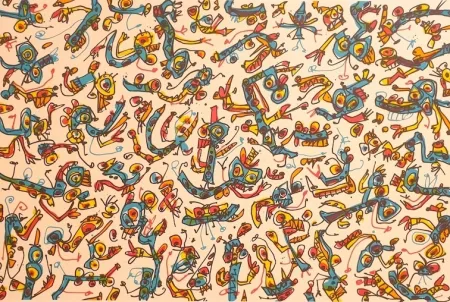 石版画 Saura - Serie Abierta IV