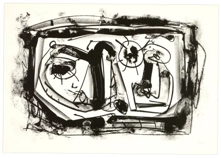 石版画 Saura - Suaire