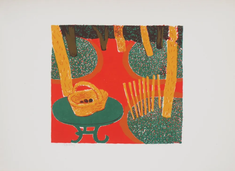 石版画 Savin  - Le Jardin