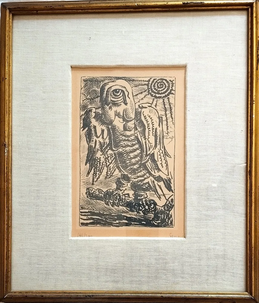 石版画 Savinio - Amore, da 