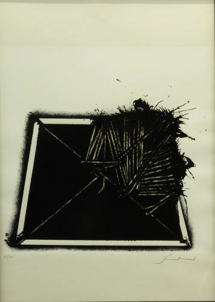 石版画 Scanavino - SENZA TITOLO