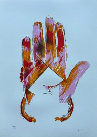 丝网印刷 Schifano - Simbolismo