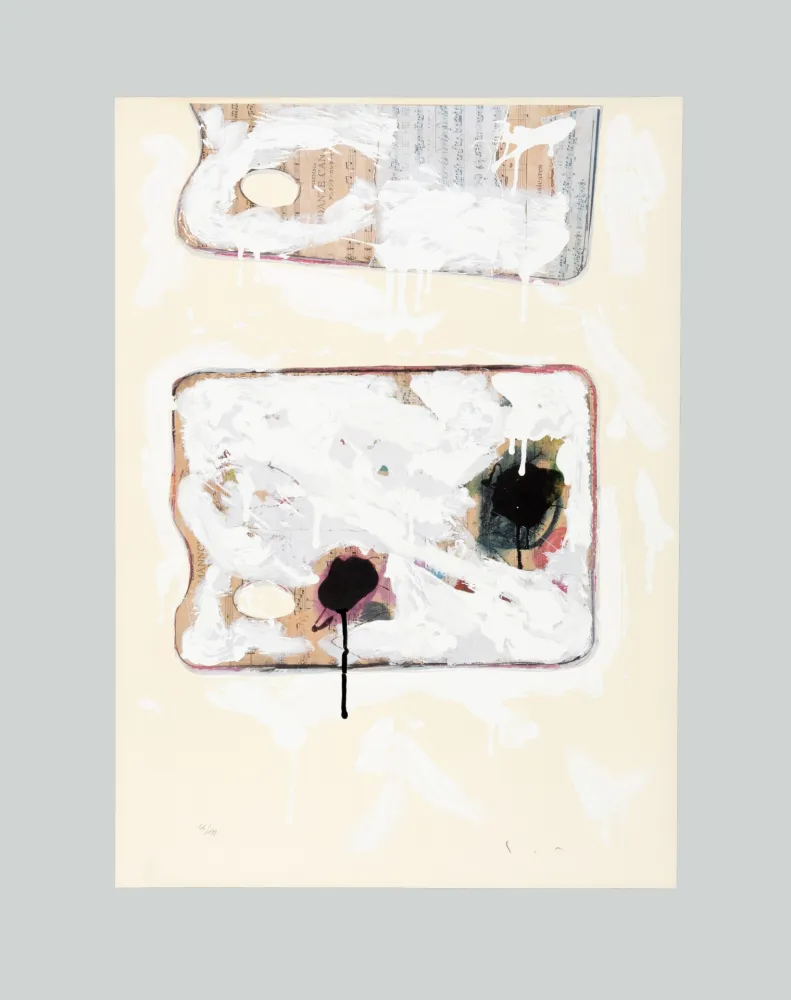 丝网印刷 Schifano - Tavolozza