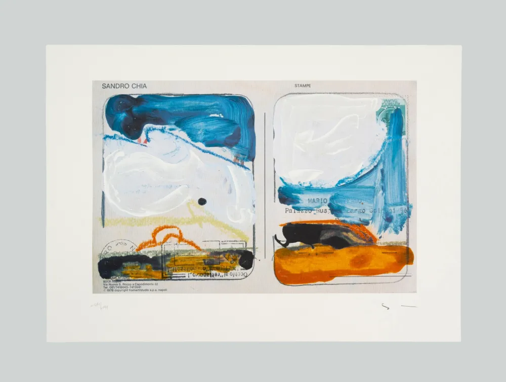 丝网印刷 Schifano - Veduta interrotta